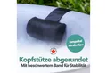 Canadian Spa GmbH Whirlpoolsitz Kopfstütze - schwarz (Rund), Beschwert, Universal für jeden Whirlpool, 29 cm lang, 14 cm breit.
