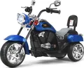 COSTWAY 6V Elektro Motorrad mit verstellbaren Scheinwerfer Sound & Hupe Kindermotorrad für Kinder ab 3 Jahren Blau