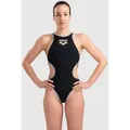 Badeanzug Damen arena One Biglogo R - Black-silver_r - 32