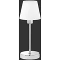 Trio 595700106 Tischleuchte Luis II 1x40W | E14 - Berührungsschalter, Chrom, Weiß