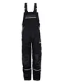 TMG® | Lange Arbeitslatzhose Herren, Schwarze Latzhose mit Kniepolstertaschen aus Cordura, viel Stauraum, robust | 54