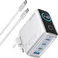 Anker 140W, 3xUSB-C, 1xUSB silber
