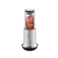 GEFU Chilischneider X-PLOSION - Chili Mühle & Gewürzschneider für Chilis und andere Gewürze - Schwarz/Silber, ohne Inhalt
