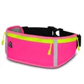 ONEFLOW Active Pro Laufgürtel für Samsung Galaxy A55 5G Lauftasche mit 3 Fächern, Atmungsaktiv, Sport Handytasche zum Joggen, Handy Bauchtasche Wasserdicht, Running Belt, Hot Pink