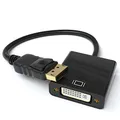 JAMEGA – DisplayPort auf DVI Adapter | Vergoldet Display Port DP zu DVI-D Konverter Full HD 1080p HDTV ideal für PC, Fernseher, Monitor, Beamer, Projektor