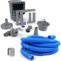 Einbauskimmer-Komplett-Set GRAU deluxe inkl. Schlauch-Set