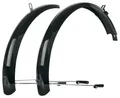 SKS BLUEMELS Basic 20 Schutzblech-Set - 53 mm breit schwarz robuste Aluminium...