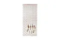 Kobolo Türvorhang Vorhang Papiervorhang KNOTS - braun - 100x220 cm - Papier (1 St), Ösen