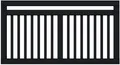 Plus Zaun Linea 150 x 80 cm RAL 9005 Schwarz