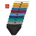 le jogger® Slip Herren Unterhose (Packung, 10-St) nur einfarbig oder in bunter Mixpackung blau|bunt|gelb|grün|schwarz 4 (S)