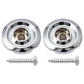 Musiclily Metall Bass Saitenniederhalter String Guides Trees, Chrom (2 Stück)