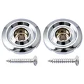 Musiclily 2Pcs Chrome Round Bass String Guide Tree Retainer For Fender PB JB