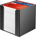 Zettelbox schwarz 700 Blatt weiß 9x9cm 1007443-SW