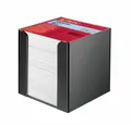 Herlitz Schreibtisch Herlitz 1600360 Zettelkasten 9x9x9cm schwarz 700 Blatt weiß gefüllt (1-St)