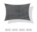 yourGEAR Sonnensegel yourGEAR Sonnensegel 3 x 4 m HDPE Tarp Haus-Markise UV Sonnenschutz