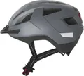 CRIVIT FAHRRADHELM INSEKTENSCHUTZ LED RÜCKLICHT VISIR GRAU S/M *OHNE VERPACKUNG*