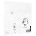 Allboards magnetische Glastafel, verschiedene Größen, beschreibbar, leicht abwischbar, modernes und elegantes Design 120x120cm Bianco OPTIWHITE