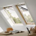VELUX Dachfenster GPL 3070 Klapp-Schwingfenster Holz THERMO Fenster, 78x118 cm (MK06)