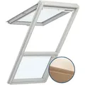 VELUX Dachfenster Lichtlösung GPL GIL LICHTBAND Holz klar lackiert THERMO Klapp-Schwingfenster, 78x118/92 cm (MK06)