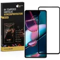 2x 9H Panzerglas für Motorola Edge 30 FULL COVER Displayschutz Schutzglas Hartglas Schutzfolie Panzerfolie KLAR Tempered echtes Displayglas Glasfolie Displayfolie Folie Transparent