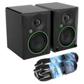 Mackie CR4.5BT Aktive 2-Wege Studio-Monitore Bluetooth Lautsprecher mit 2X keepdrum Klinkenkabel