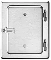Upmann Kamintür verzinkt 14 x 20 cm Hebelverschluss Schornsteintür 140 x 200 mm