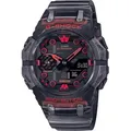 Uhr, G-Shock Protection, Schwarz\ Rot - Schwarz/Schwarz