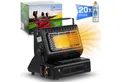 ZMC Heizstrahler 2-in-1 tragbare Gasheizung & Campingkocher 1,3 kW mit Gaskartuschen, LPG Anschluss, mit Piezozündung Camping Heizung mobile Gasheizer