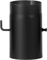 FireFix Ofenrohr Ø 150 mm 25 cm Drosselklappe schwarz Rohr Ofen Kamin Kaminrohr