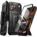 Handyhülle für iPhone 17 Pro Supcase Case Cover Schutzhülle Etui Hülle Schwarz