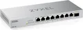 Zyxel XMG-100 Series XMG-108 - Switch - nicht verwaltet - unmanaged - 8 x 100/1000/2,5G + 1 x Gigabit SFP / 10 Gigabit SFP+ - Desktop, wandmontierbar (XMG-108-ZZ0101F)