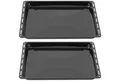 ICQN Backblech 445 x 375 x 35 mm Set, Emaille, (2-St), Passend für Whirlpool, Ignis, Bauknecht, Indesit, Algor, Lloyds