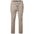 Pierre Cardin Chinohose PC-Chambery Tunnelzug zur Weitenregulierung braun 42