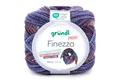 Gründl Finezza Wolle mit Farbvelauf + Anleitung Häkelwolle, 700,00 m (1 Knäuel = 1 Tuch, Farbverlaufswolle Strickgarn, Strickwolle, Handstrickgarn), 55% Wolle, 45% Polyacryl