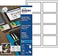 AVERY Zweckform C32015-25 Premium Visitenkarten, blanko (200 Stück, 260g, 85x54 mm, beidseitig bedruckbar, matt weiß, absolut glatte Kanten, 25 Blatt) zum Selbstbedrucken auf Inkjet-Druckern