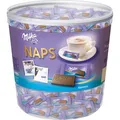 Milka Minischokolade Naps Alpenmilch, Mini-Tafeln, 1kg, 207 Stück