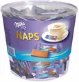 (25,84€/1kg) Milka Naps Alpenmilch -  Mini Schokolade Täfelchen - 1000g Dose