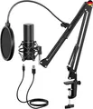 TONOR USB Podcast Microphone, Gaming PC Studio Streaming Mic Kit for