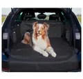 FLUFFINO® Tier-Kofferraumdecke Kofferraumschutz Hund inkl. Ladekantenschutz 184,5x174cm dunkelgrau, Wasserfeste, Kratzfeste & abwischbare Kofferraum Schutzmatte für Hunde