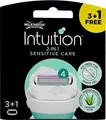 Wilkinson Intuition 2-in-1 Sensitive Care Rasierklingen, 4er Pack