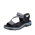 Rieker Damen Trekking-Sandalen 68871-00 schwarz Gr. 38