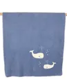 David Fussenegger Kinderdecke Maja 'Wale' 100 x 150 cm Mittelblau 1665/24