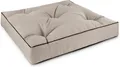 Aspero Sitzauflage Stuhlkissen 58x58 cm Cartagena, Gepolstertes Sitzkissen Outdoor Auflage mit Steppung