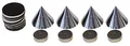 dynavox 204605 4x Boxenspikes Noisekiller Lautsprecher Absorber Spikes chrome
