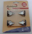 Dynavox Lautsprecher Spikes Chrom 4 Stück, Füße für Boxen Absorber, NEU OVP