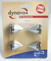 4x edle Sub-Watt Absorber chrom Dynavox Entkopplung Spikes