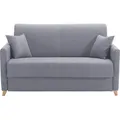 Schlafcouch Grau Mit Matratze 13 Cm 2-3-sitzer Skandy
