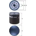 Knecht OC 1051 Ölfilter für FORD VOLVO MAZDA Ölreinigung Inspektion Service