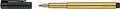 Faber-Castell 167350 - Tuschestift Pitt artist pen, Stärke 1.5 mm, gold, 