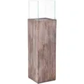 Vivanno Windlichtsäule Candela 27 cm x 27 cm x 100 cm Umbraantik